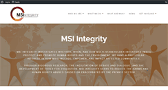 Desktop Screenshot of msi-integrity.org
