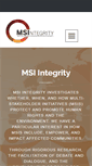 Mobile Screenshot of msi-integrity.org